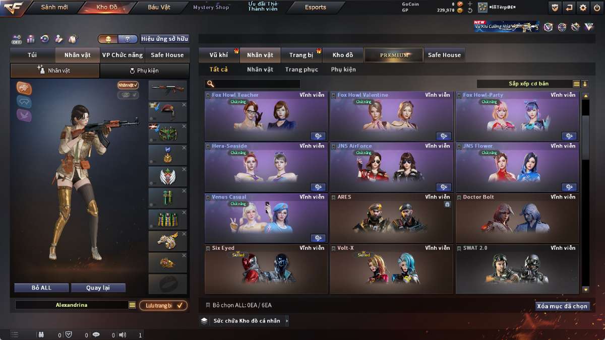 shop acc cf uy tin gia re